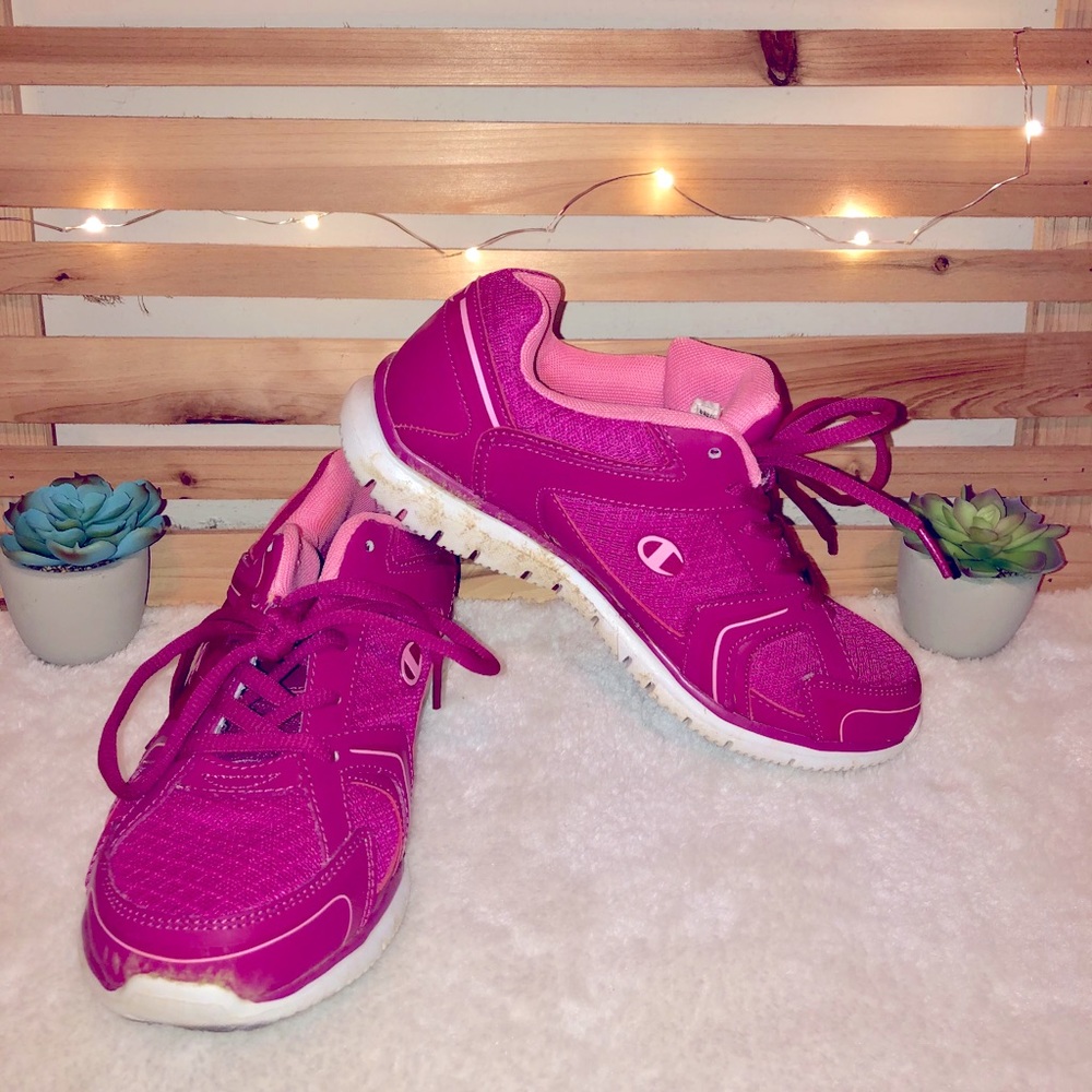 Champion Hot Pink 6 1/2W Running Tennis Shoes